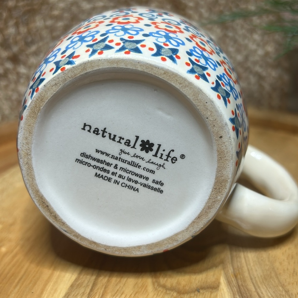 Natural Life Ceramic Mug with Inspirational Quote - Picture 4 of 4